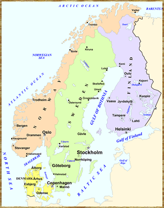 Scandinavian Map